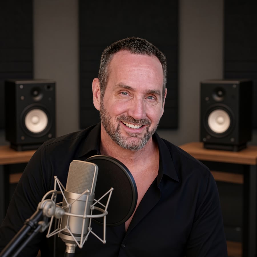 Michael MacDonald in the studio
